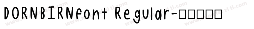 DORNBIRNfont Regular字体转换